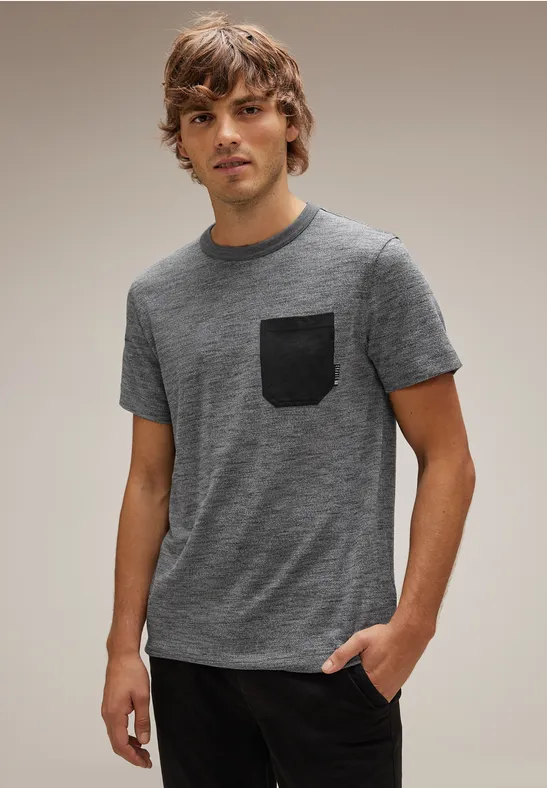 Street One Melange Strick T-Shirt