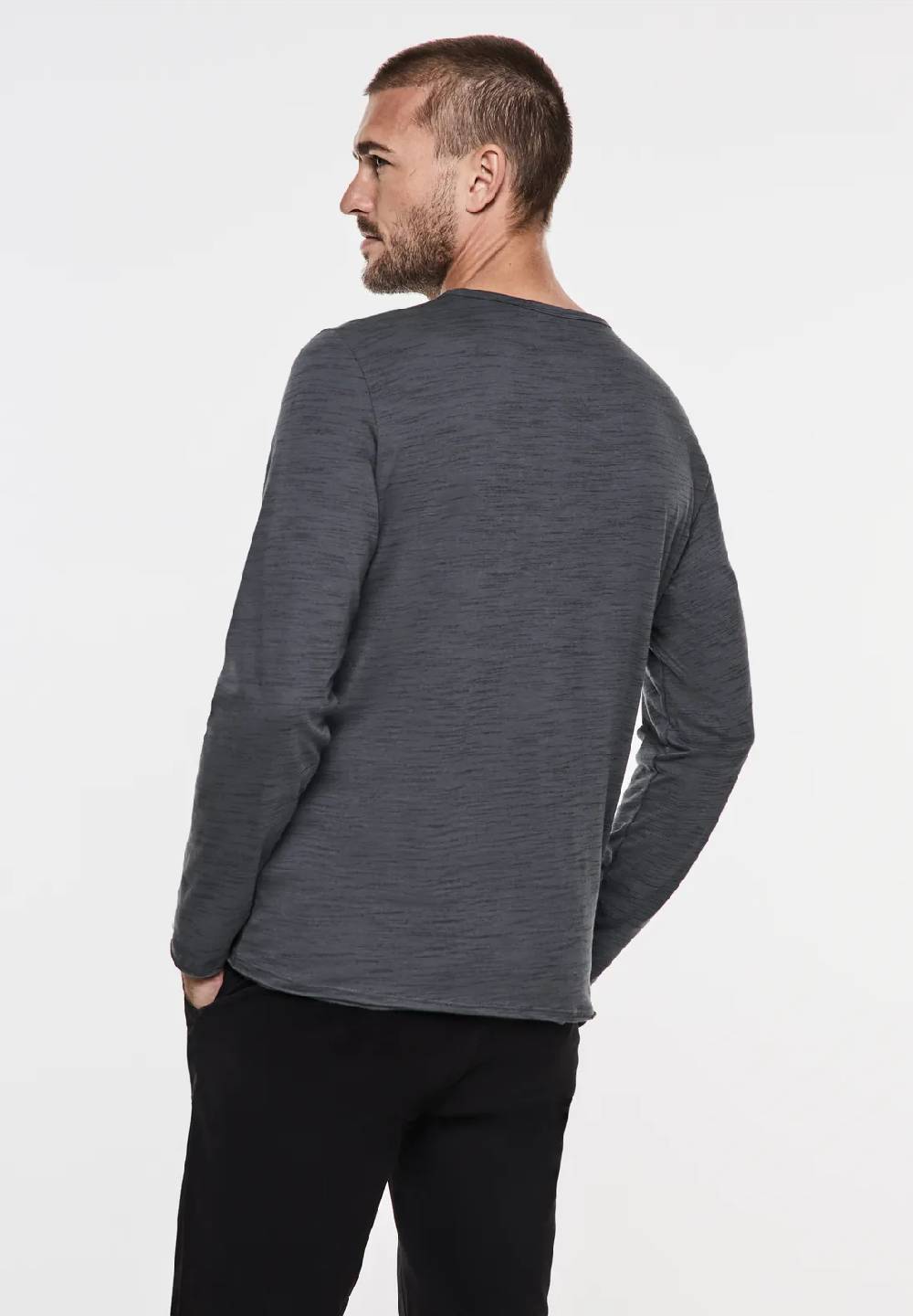 Street One Melange V-Neck Longsleeve