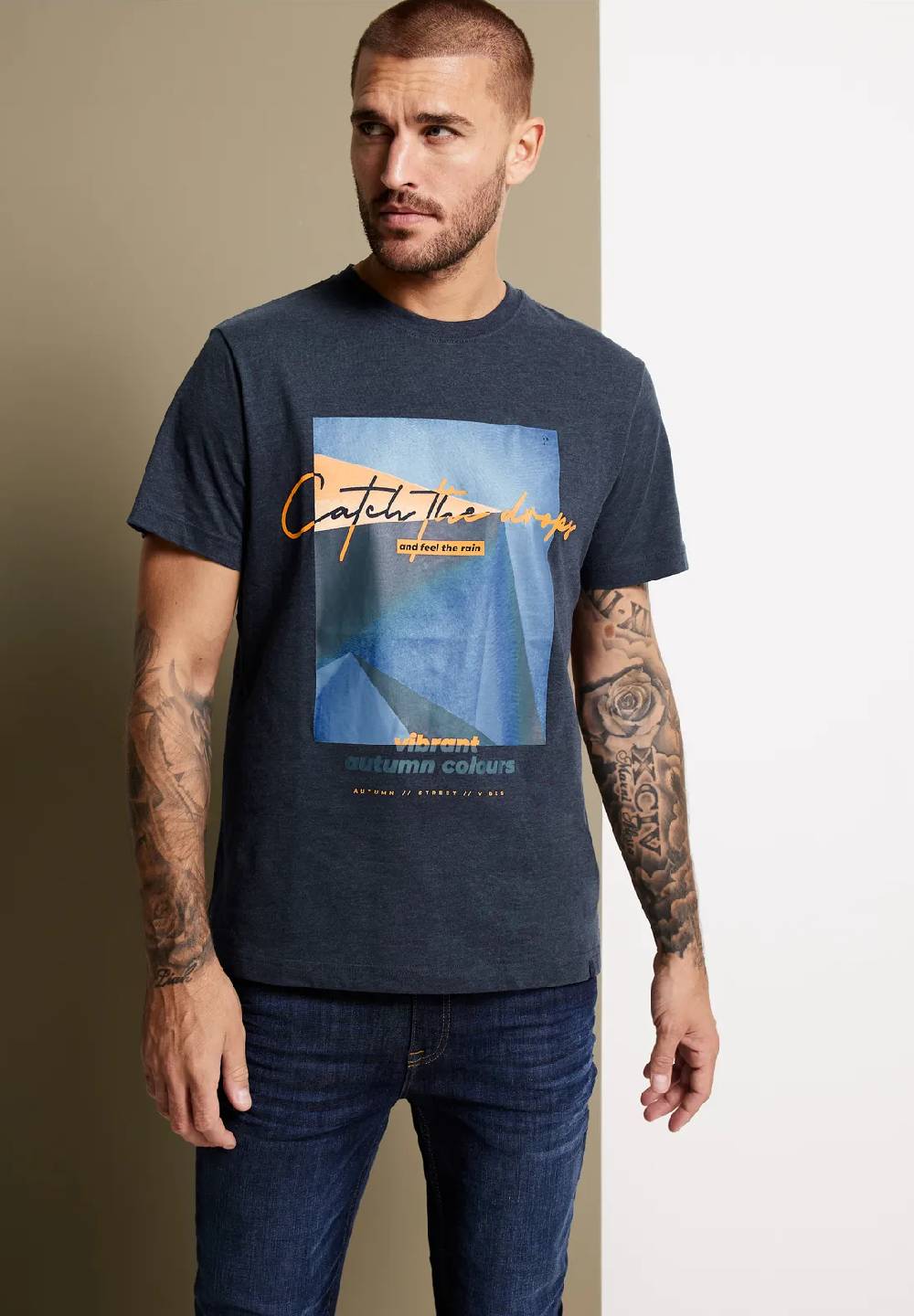 Street One Melangeshirt mit Fotoprint