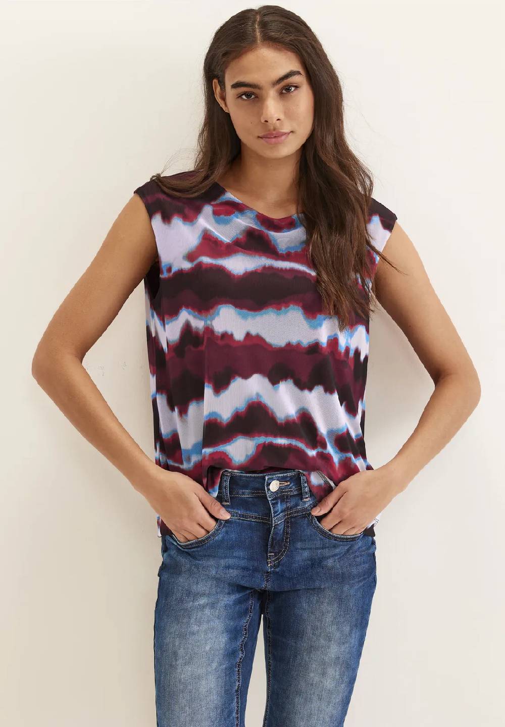Street One Mesh Batik T-Shirt