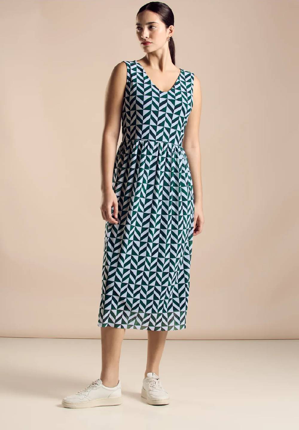 Street One Mesh Kleid mit Print