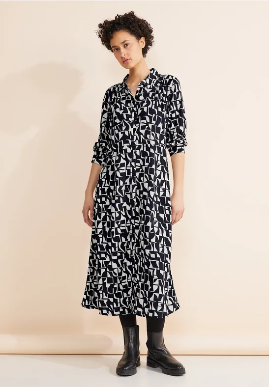 Street One Midi Hemdblusenkleid