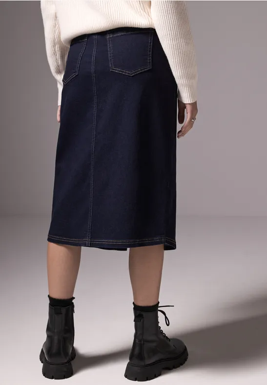 Street One Midi-Jeansrock