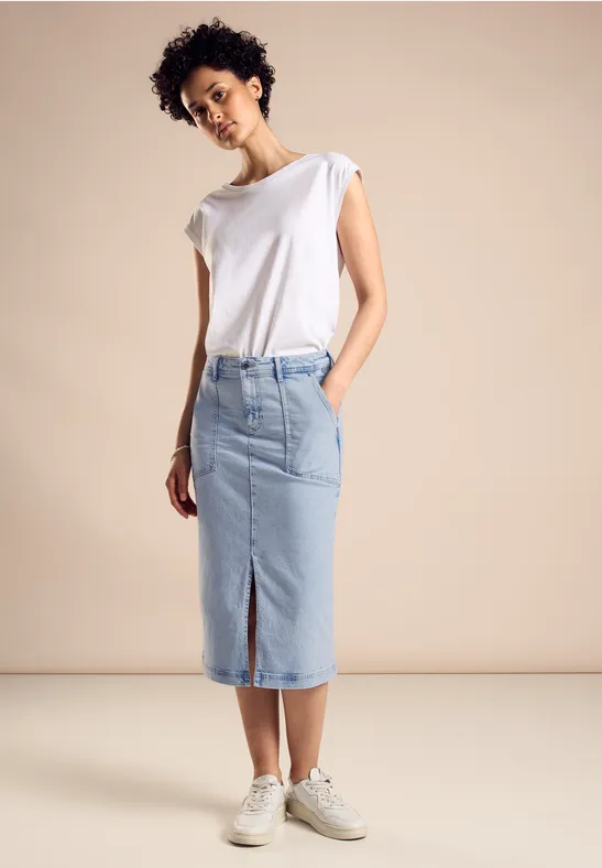 Street One Midi Jeansrock