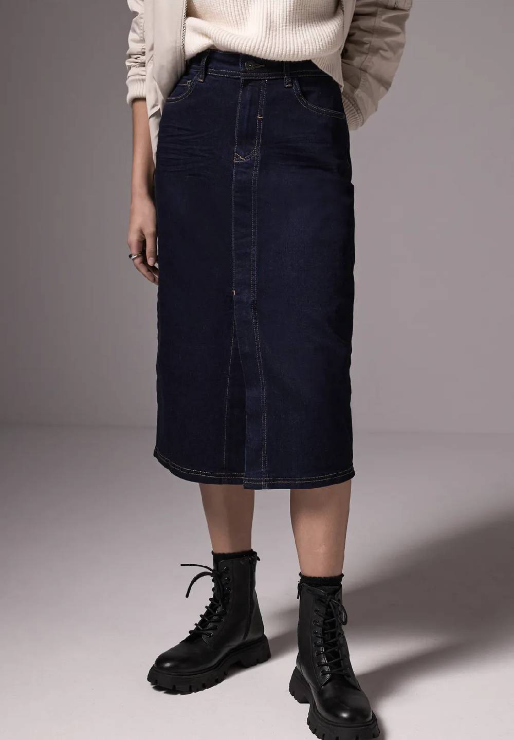 Street One Midi-Jeansrock