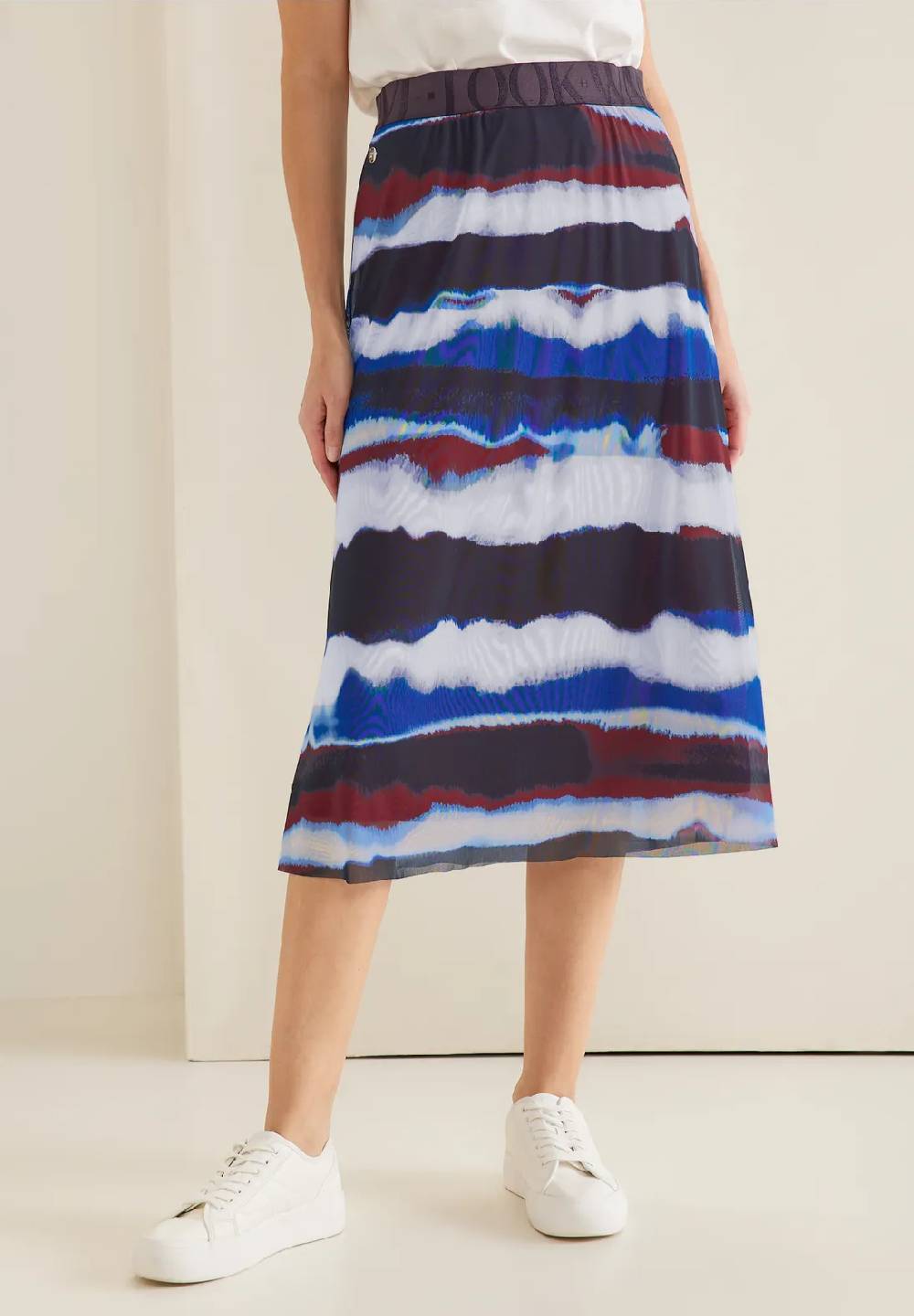 Street One Midi Meshrock Mit Print