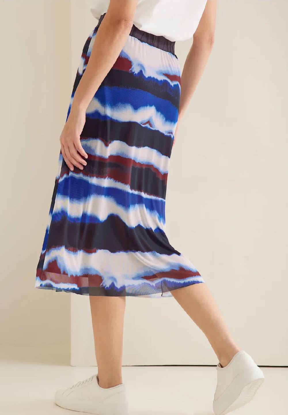 Street One Midi Meshrock mit Print