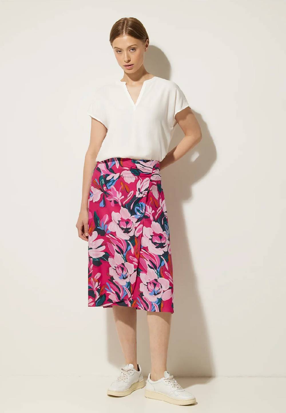 Street One Midi Wickelrock mit Print