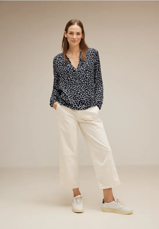 Street One Minimalmuster Satin Bluse