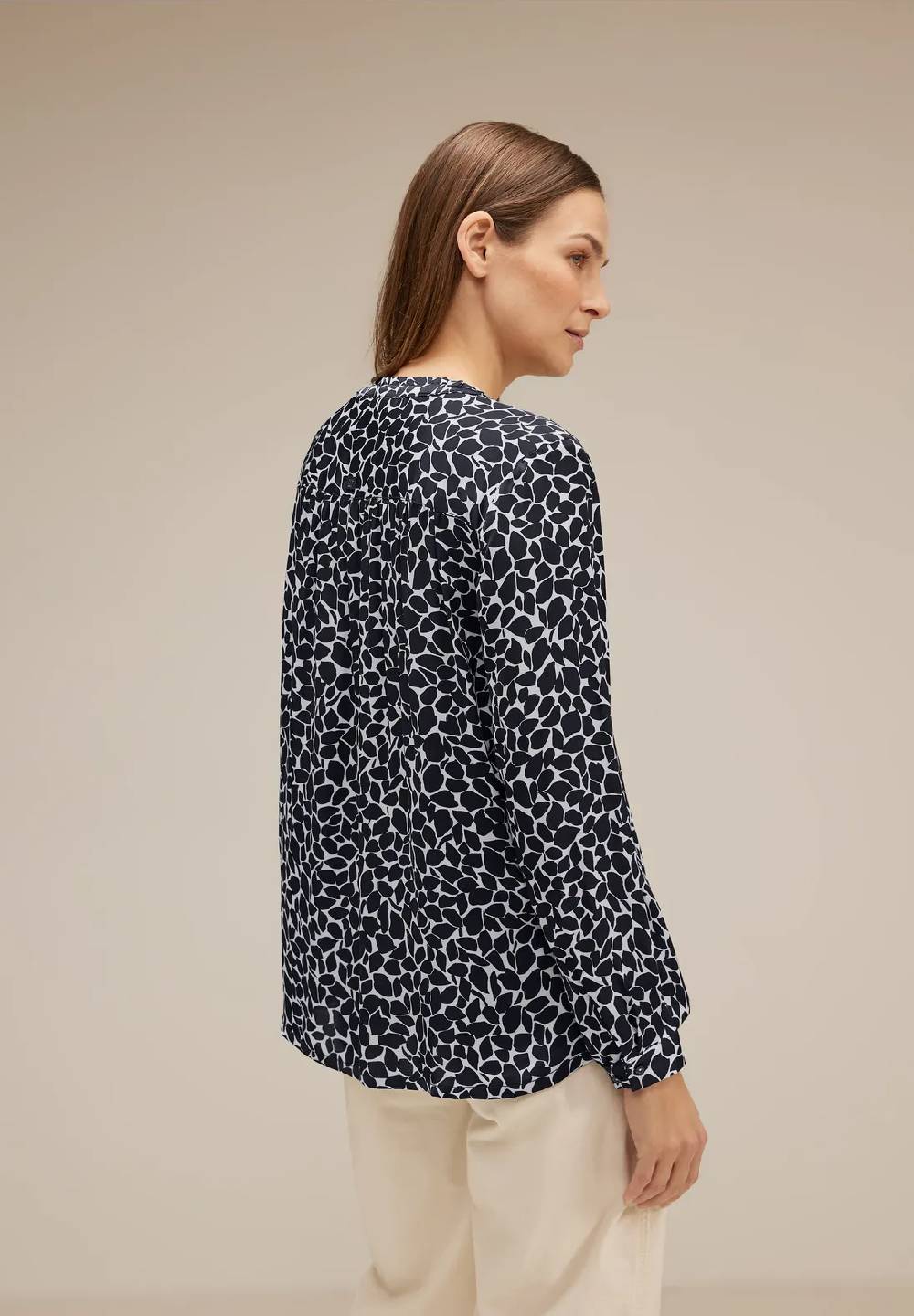 Street One Minimalmuster Satin Bluse