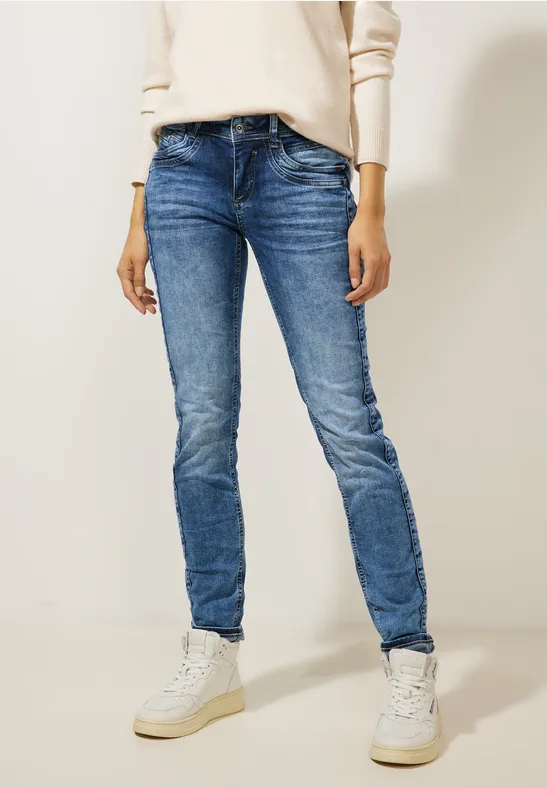 Street One Mittelblaue Casual Fit Jeans - Style JANE