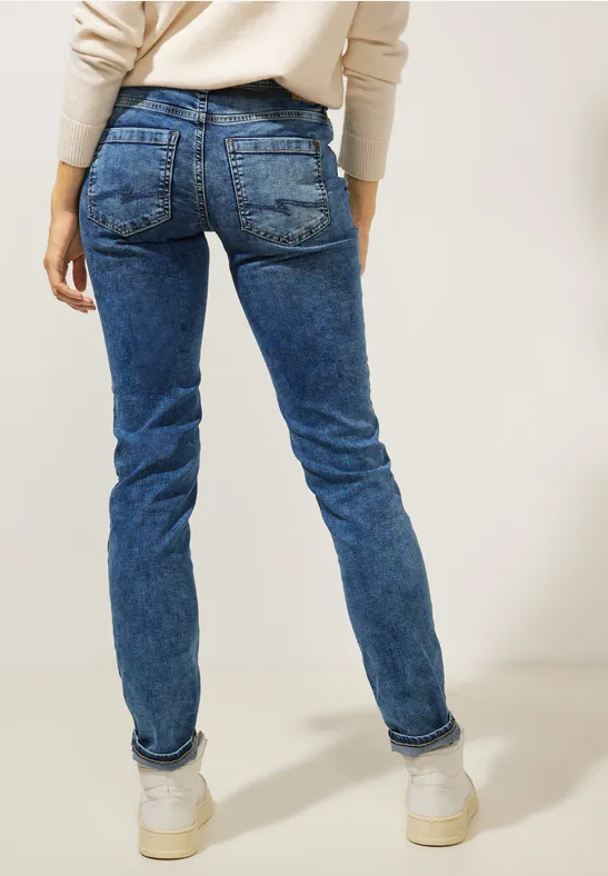 Street One Mittelblaue Casual Fit Jeans - Style JANE