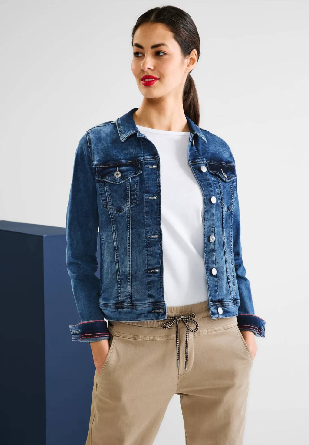 Street One Mittelblaue Jeansjacke