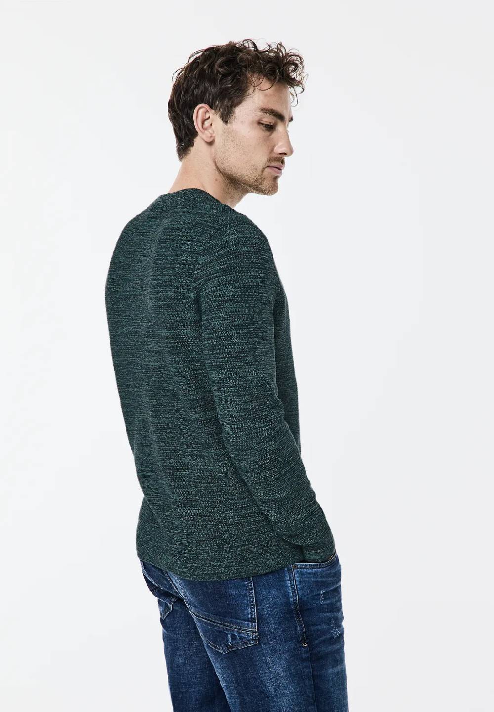 Street One Mouliné Pullover In Melange