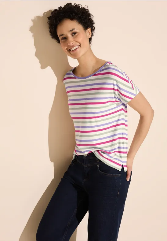 Street One Multicolor Streifen T-Shirt