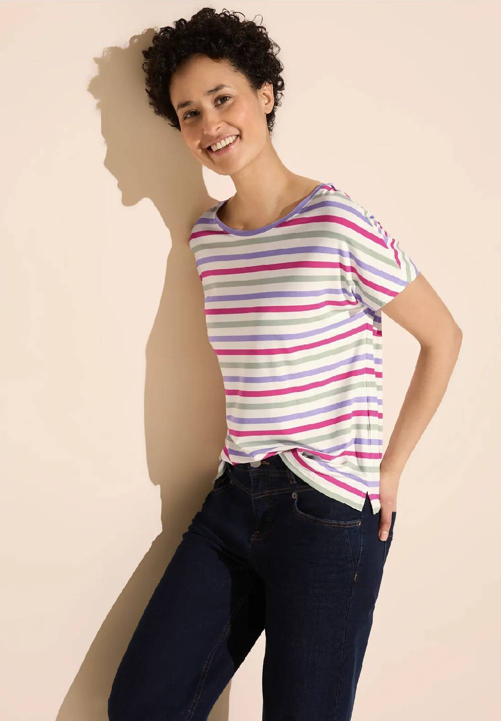 Street One Multicolor Streifen T-Shirt