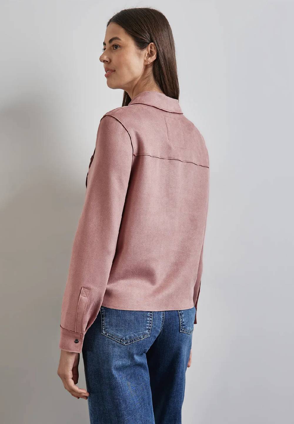 Street One Overshirt Im Velours-Look