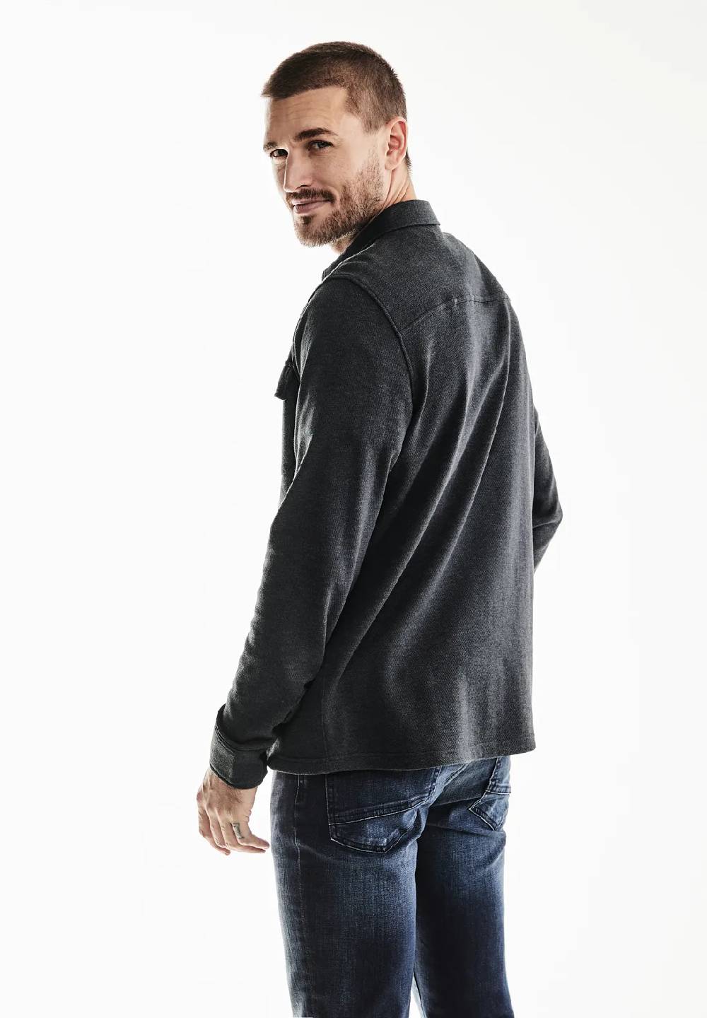 Street One Overshirt In Melange Optik