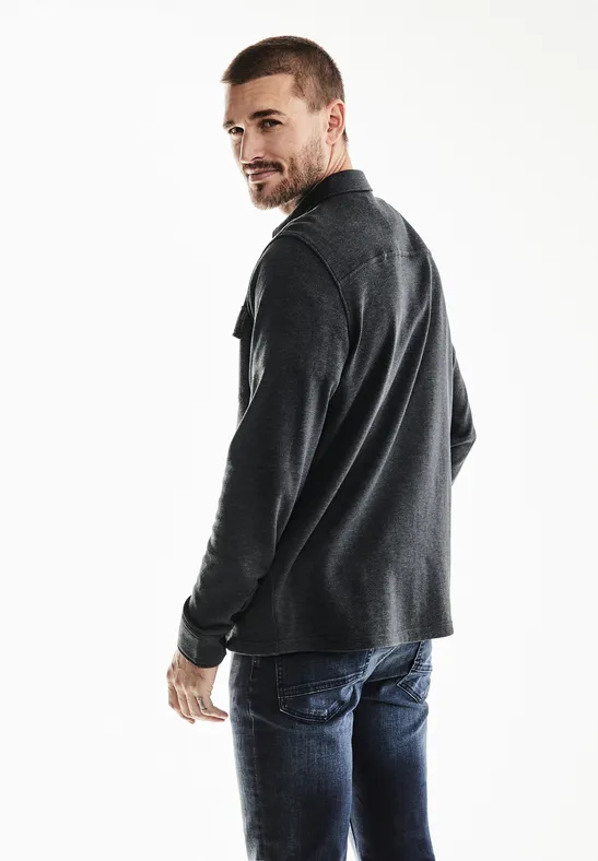 Street One Overshirt In Melange Optik