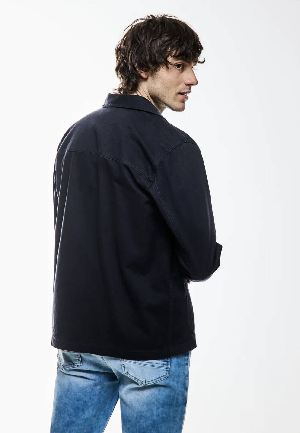 Street One Overshirt In Washed Optik