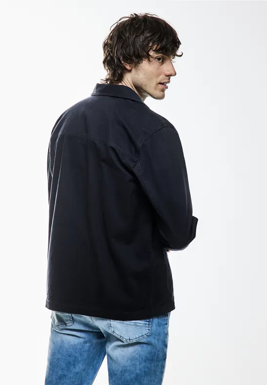 Street One Overshirt In Washed Optik