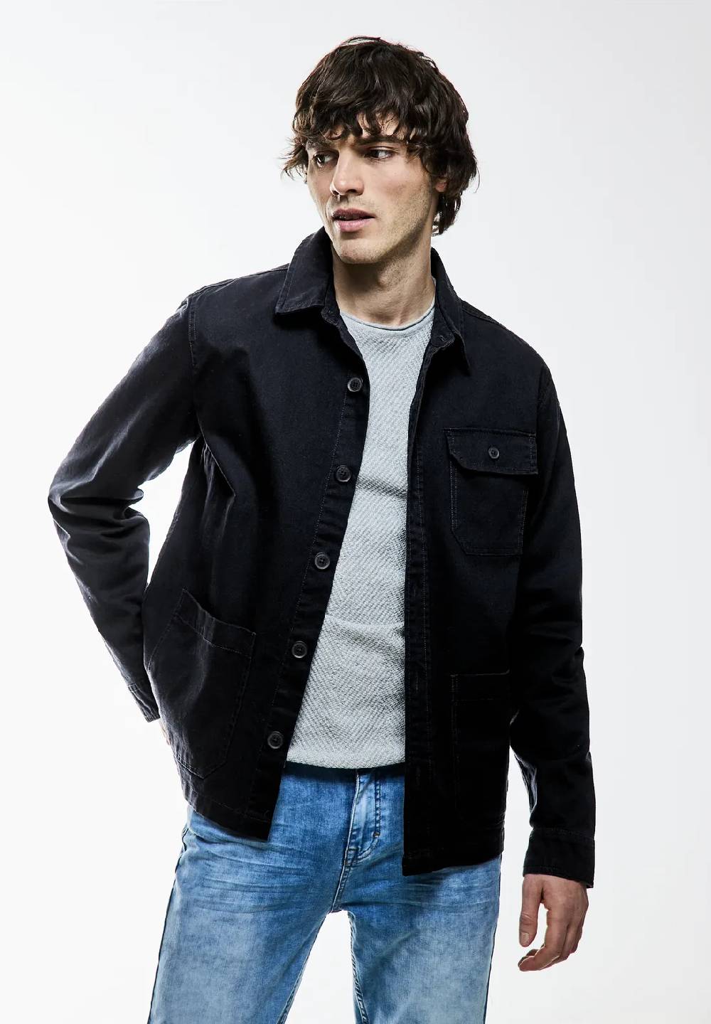 Street One Overshirt in washed Optik