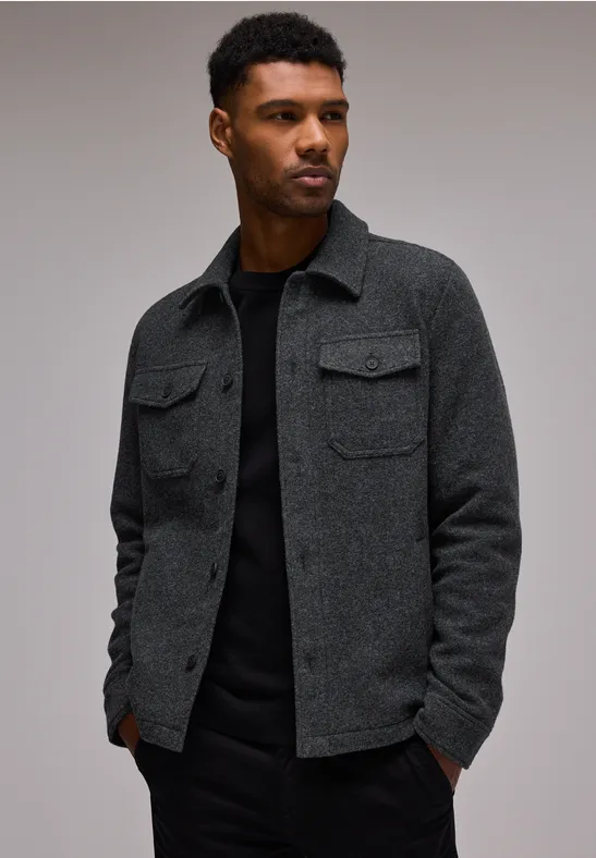 Street One Overshirt In Woll-Optik