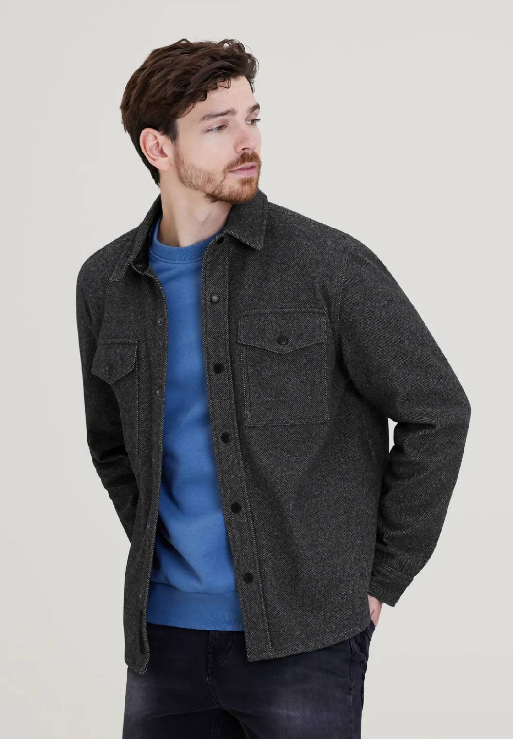 Street One Overshirt in Wolloptik