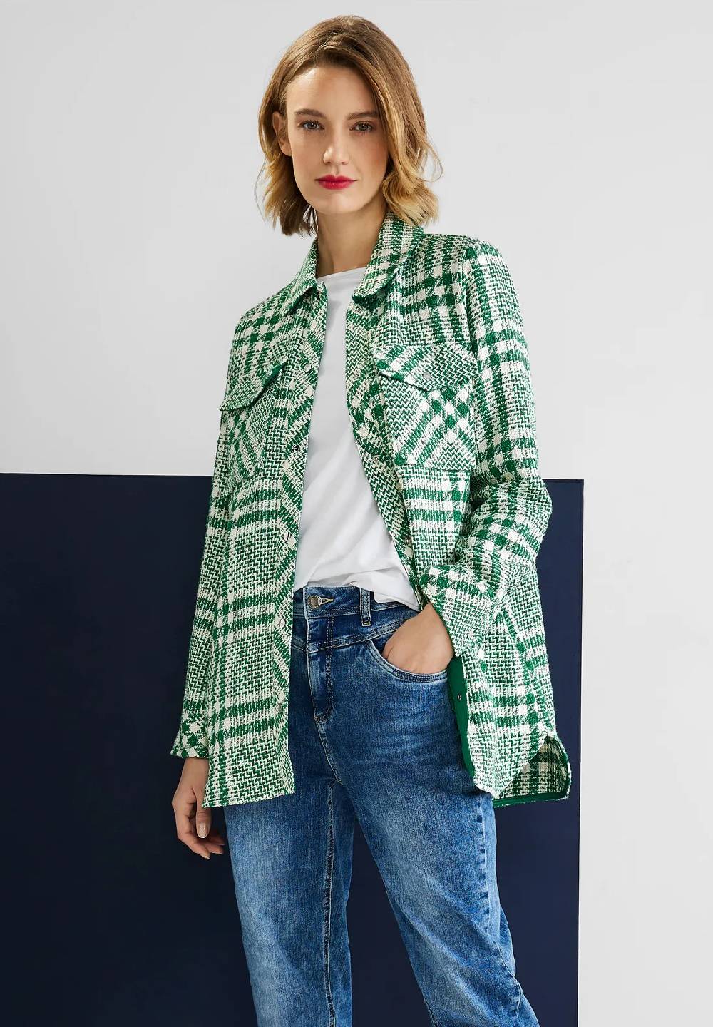 Street One Overshirt mit Karomuster
