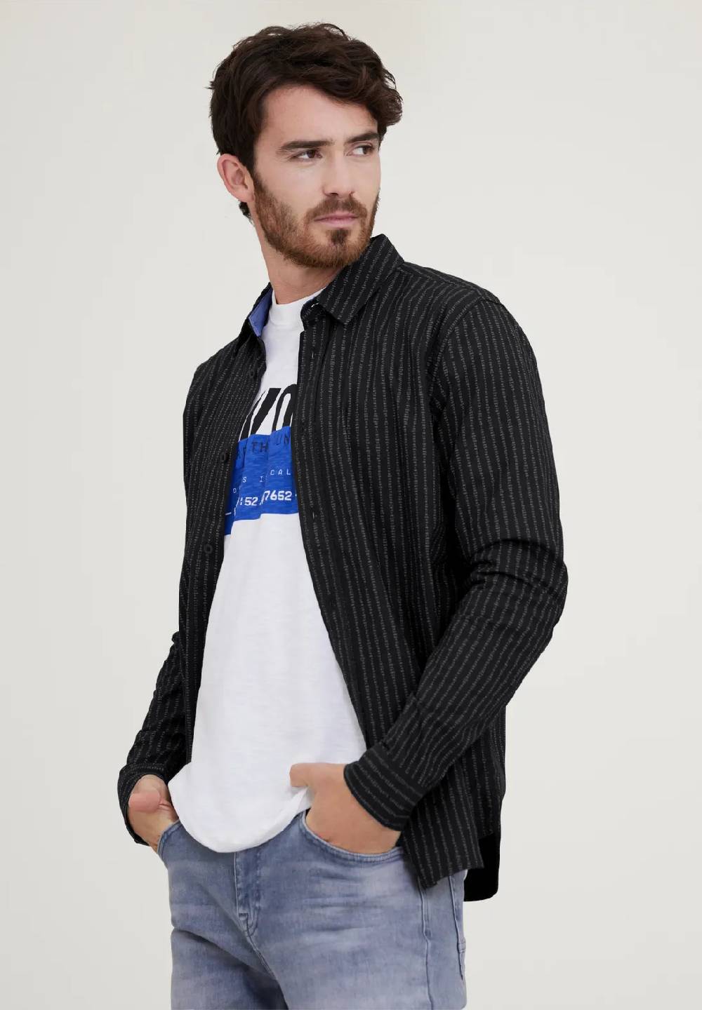 Street One Oxfordhemd mit Wordingprint