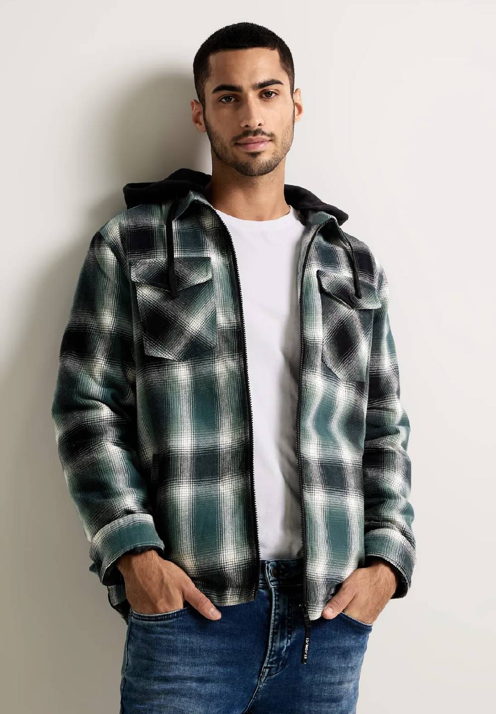 Street One Padded Overshirt mit Kapuze