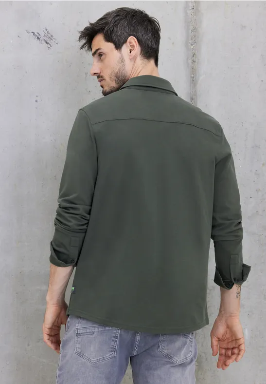 Street One Piqué Langarmhemd