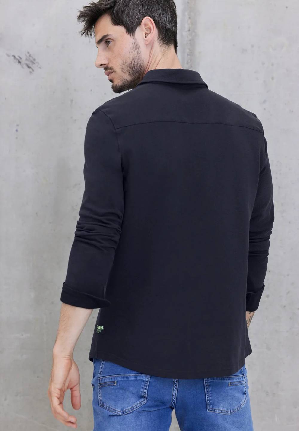 Street One Piqué Langarmhemd