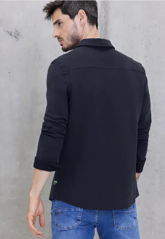 Street One Piqué Langarmhemd