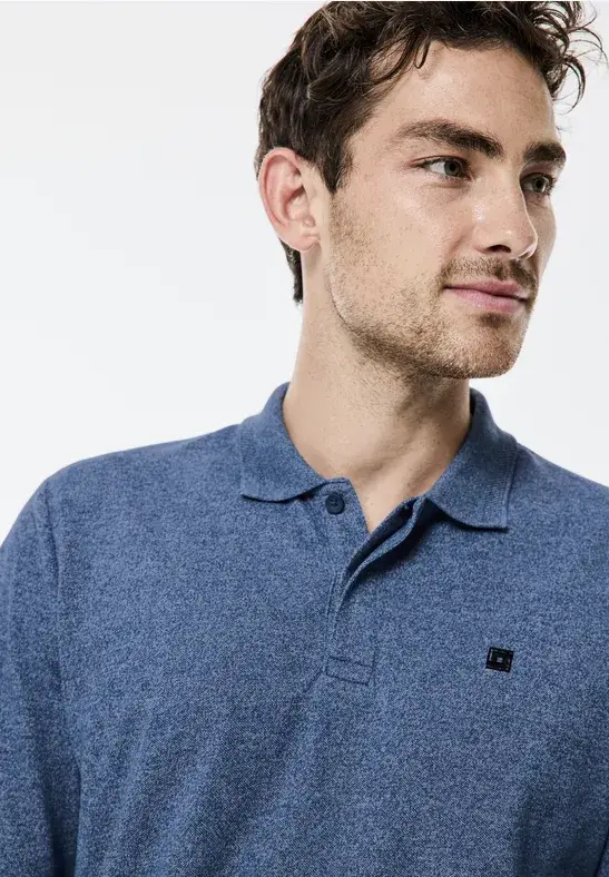 Street One Pique-Langarmpolo