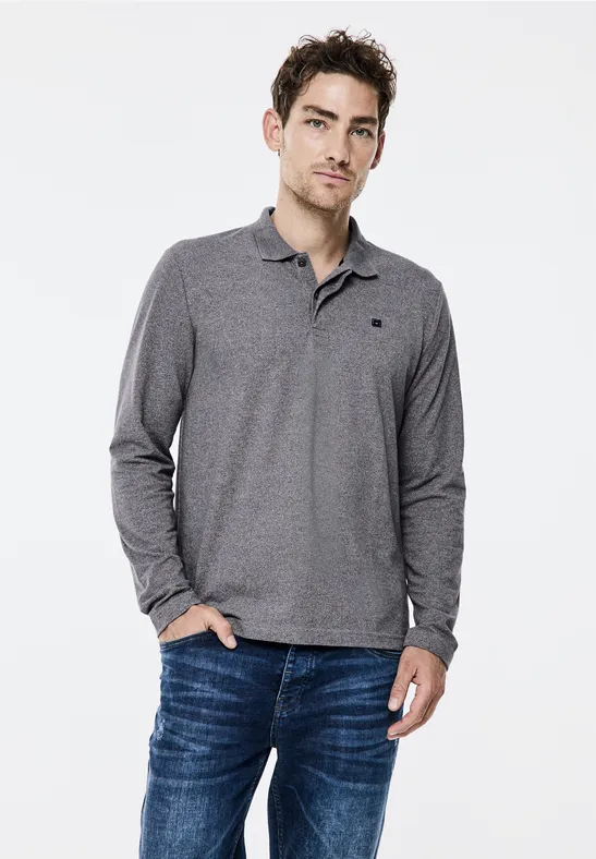 Street One Pique-Langarmpolo