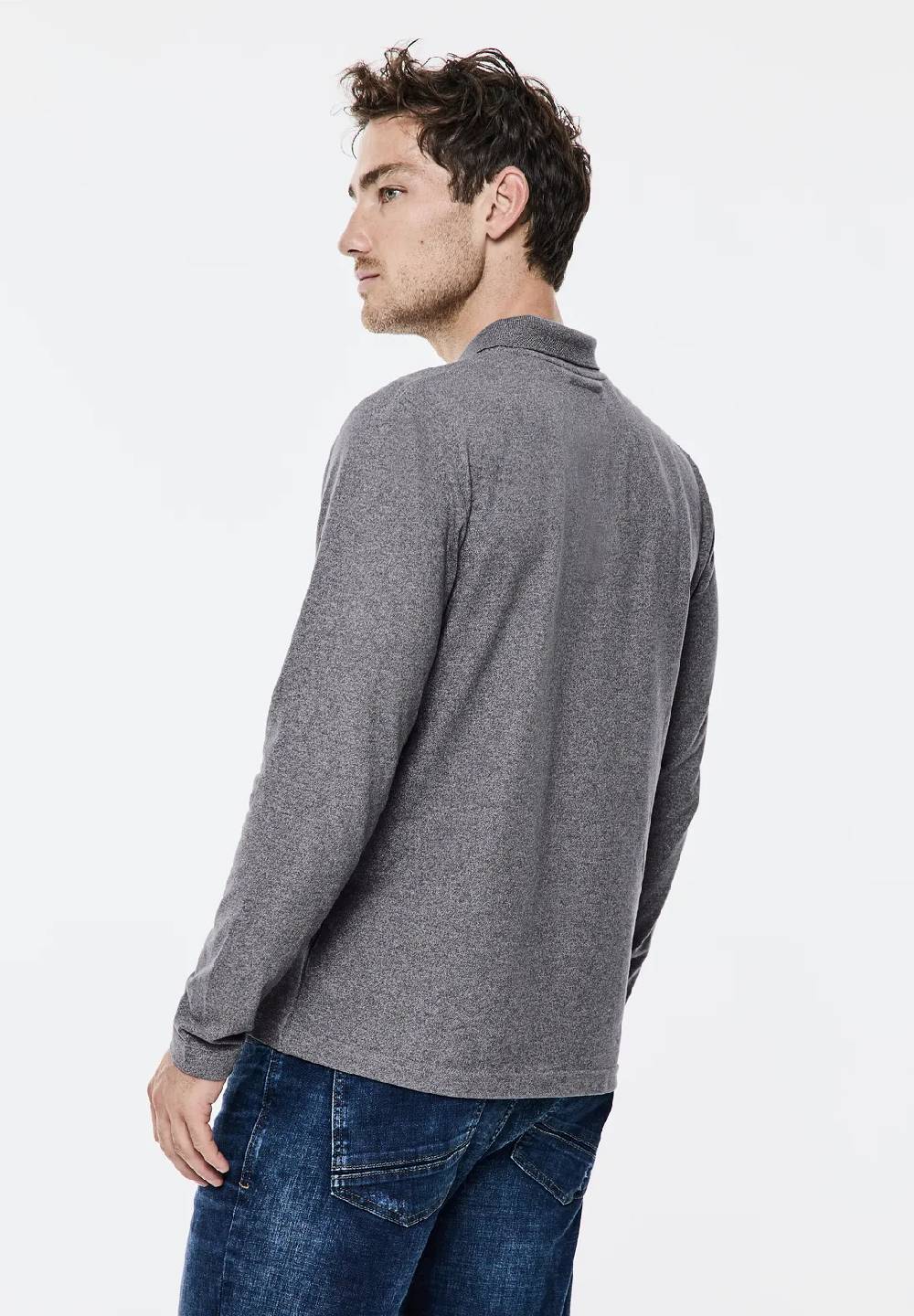 Street One Pique-Langarmpolo