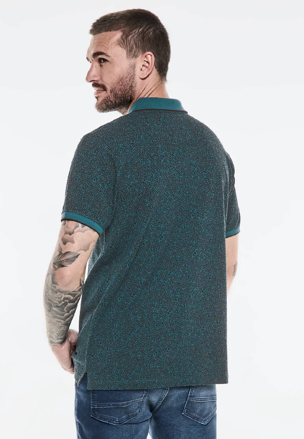 Street One Piquée Poloshirt Mit Print