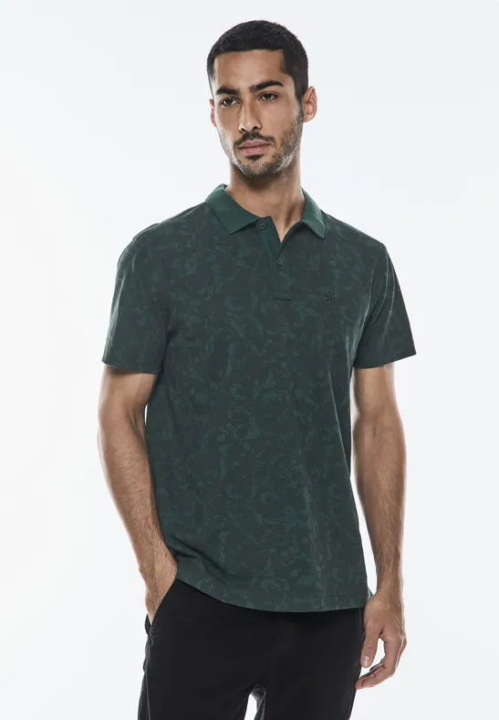Street One Piquée Print Poloshirt