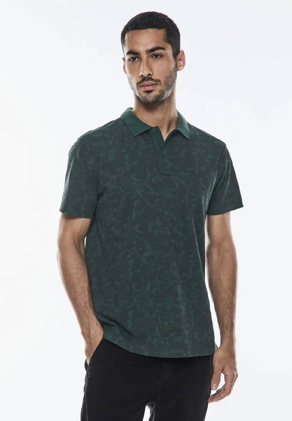 Street One Piquée Print Poloshirt