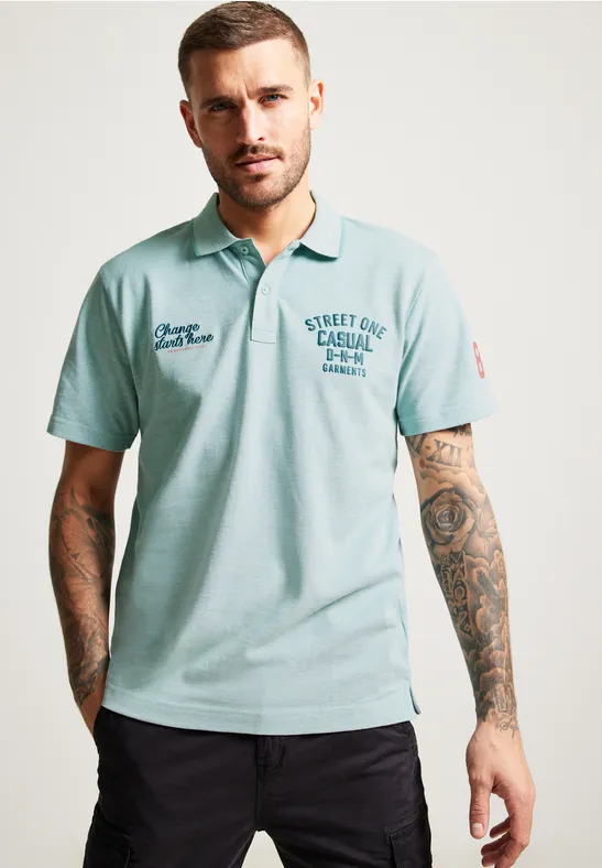 Street One Piquée Printmix Poloshirt