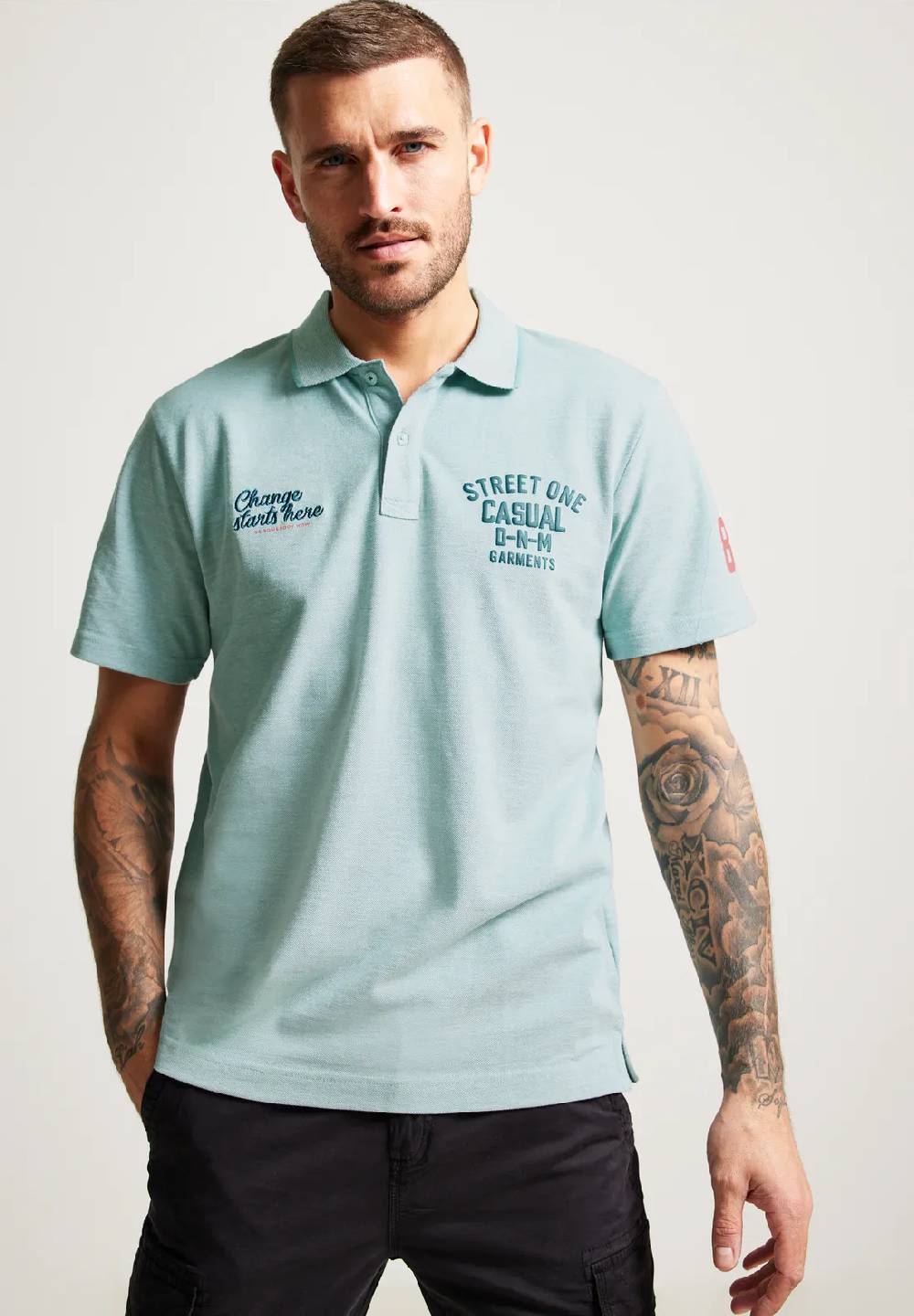 Street One Piquée Printmix Poloshirt