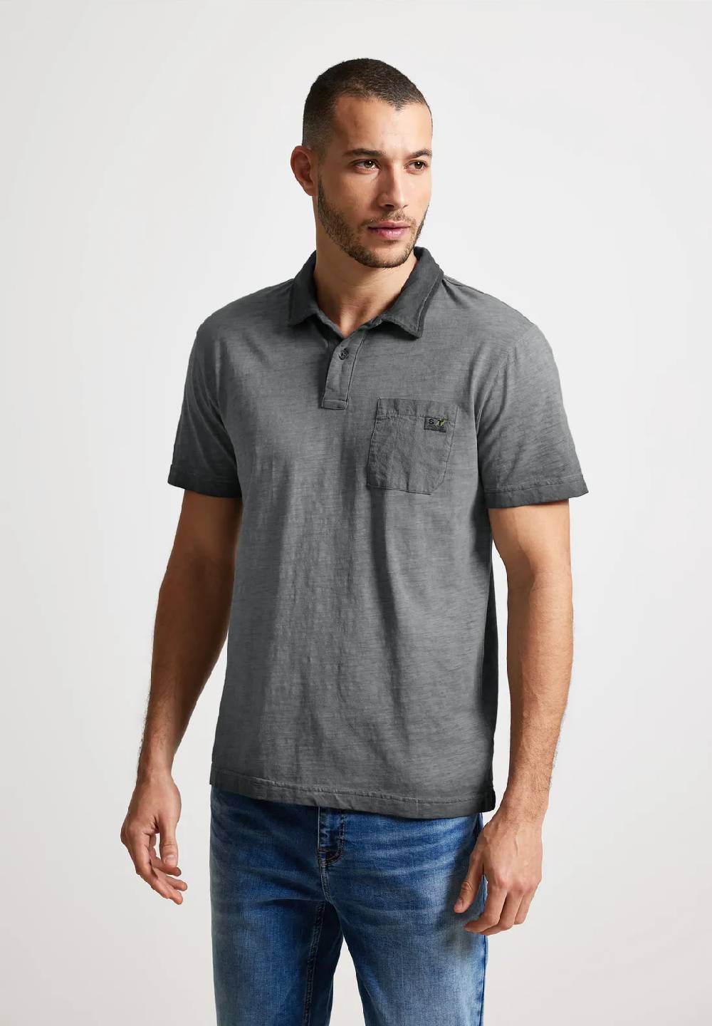 Street One Poloshirt In Garment Dye