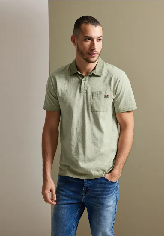 Street One Poloshirt In Garment Dye