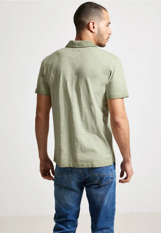 Street One Poloshirt In Garment Dye