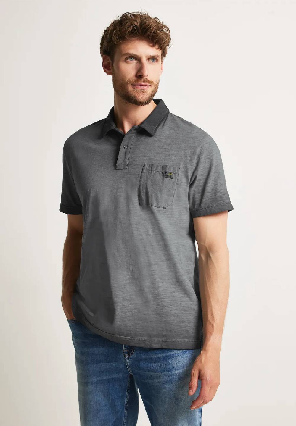 Street One Poloshirt in Garment Dye
