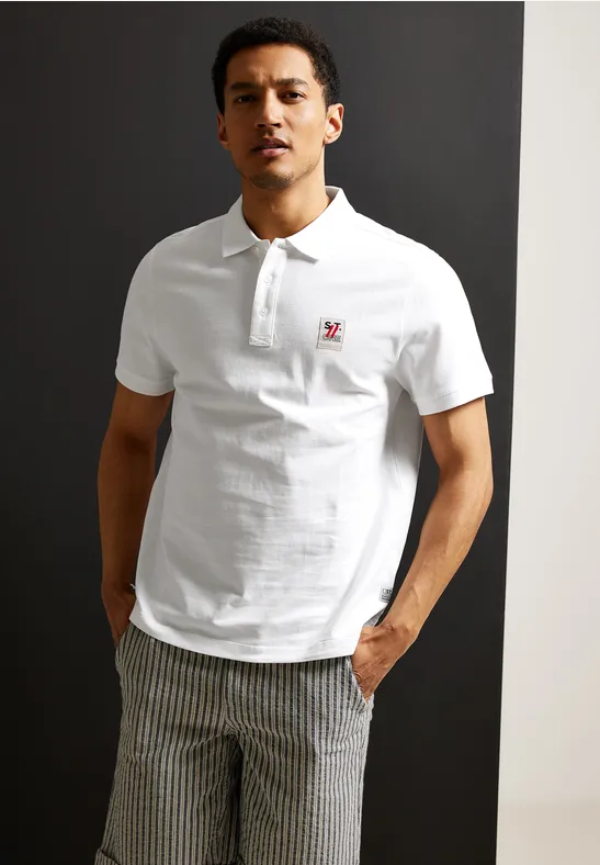 Street One Poloshirt In Piqueé