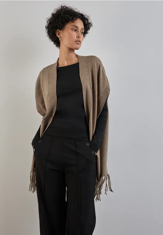 Street One Poncho Mit Fransen