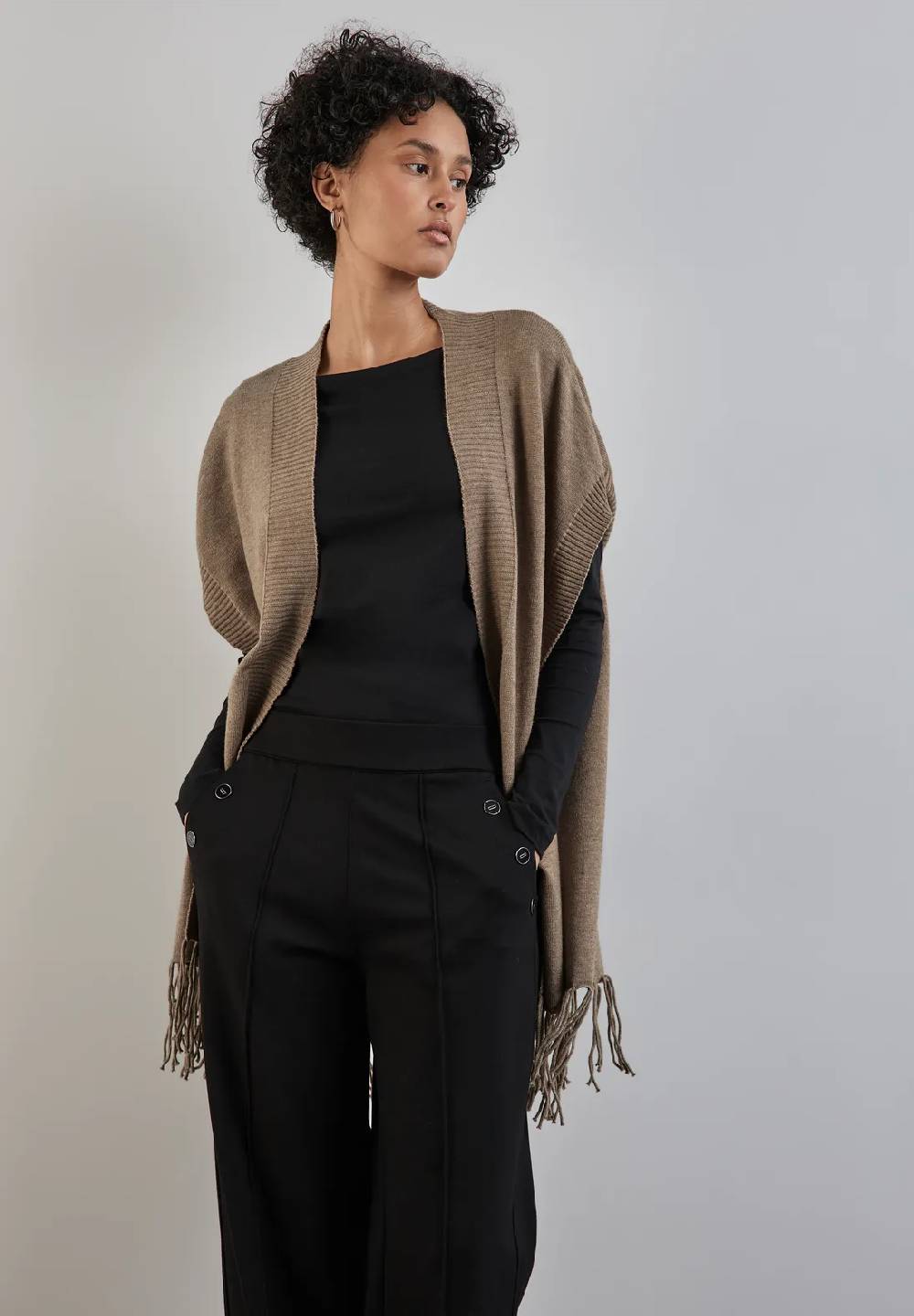 Street One Poncho mit Fransen
