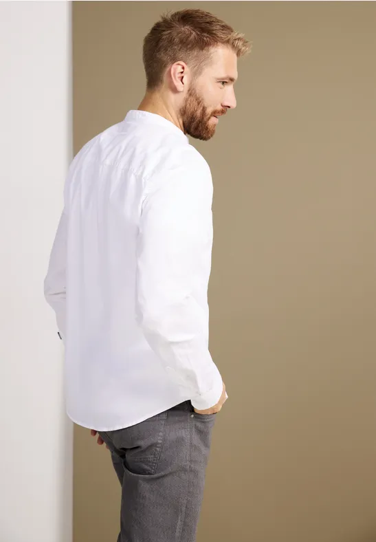 Street One Popelinehemd Mit Stehkragen